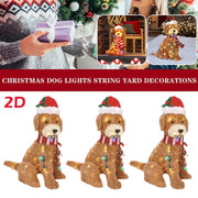 acrylic Christmas dog ground plug decoration, view 5 - MRSLM