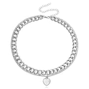 Cross heart pendant necklace, view 4 - MRSLM