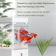 compact usb aquascape fish tank, view 4 - MRSLM