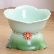 elevated gradient ceramic pet bowl, view 2 - MRSLM