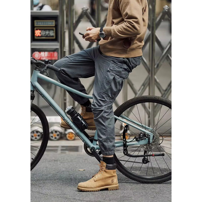 loose tapered cargo pants for men, view 5 - MRSLM