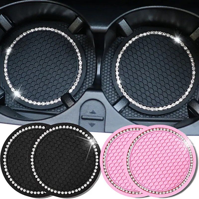 diamond car cup holder mat, view 14 - MRSLM