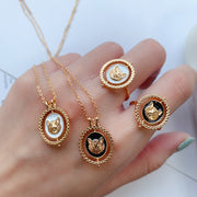 cute cat silver ring, view 2 - MRSLM