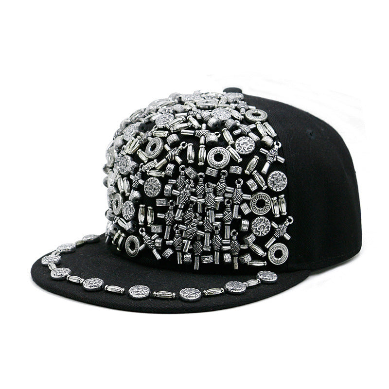 rivet flat brim cap, view 20 - MRSLM