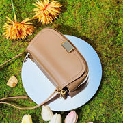 Retro genuine leather crossbody shoulder bag, view 6 - MRSLM