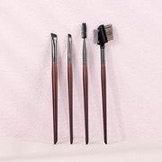 4-piece angled eyebrow and eyeliner brush set, view 8 - MRSLM