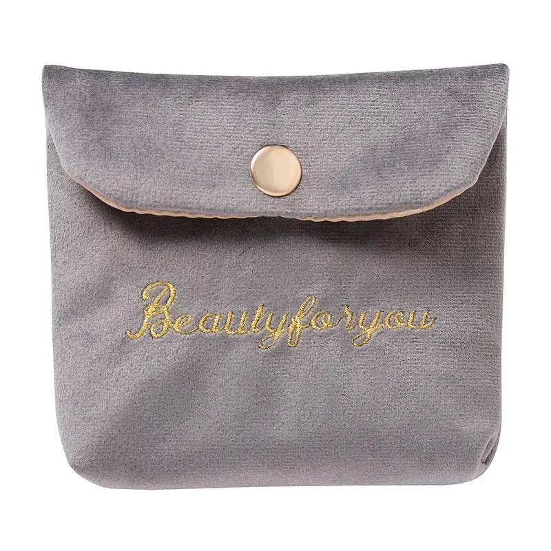 Velvet mini cosmetic and storage bag, view 5 - MRSLM