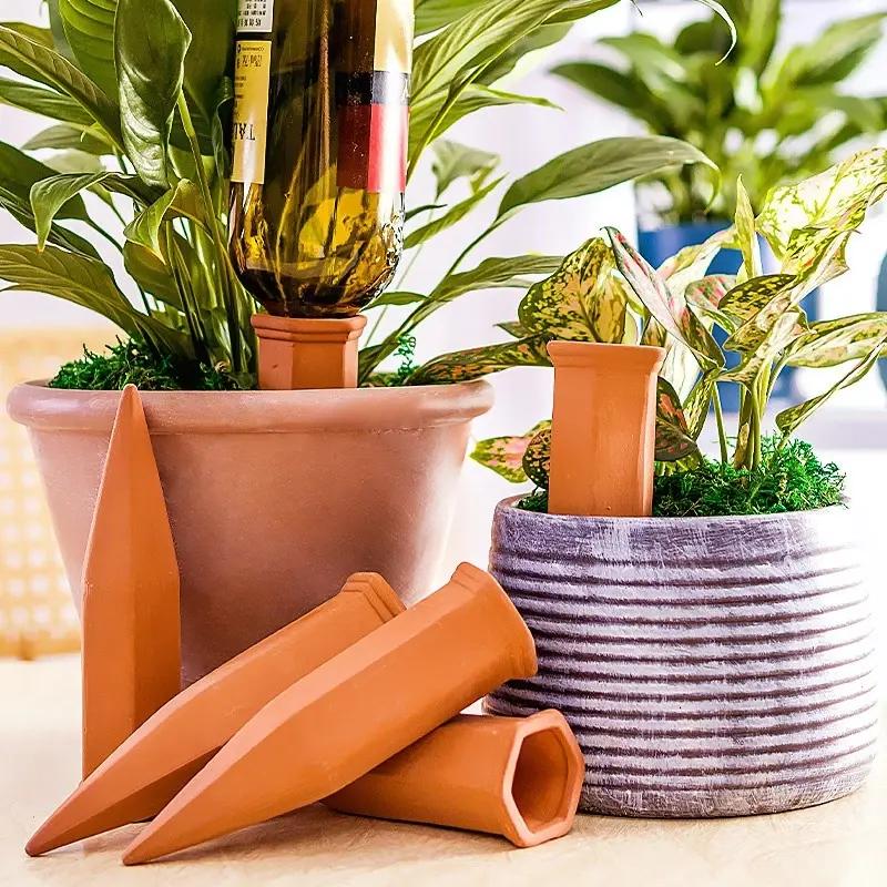 4-piece terracotta plant watering spikes, view 3 - MRSLM