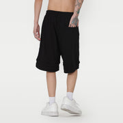 men's cotton shorts embroidered letters, view 4 - MRSLM