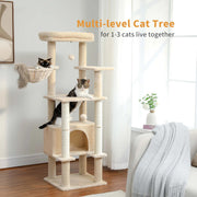 multi-level cat tree with condo, view 4 - MRSLM