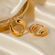 gold-plated water drop earrings - MRSLM