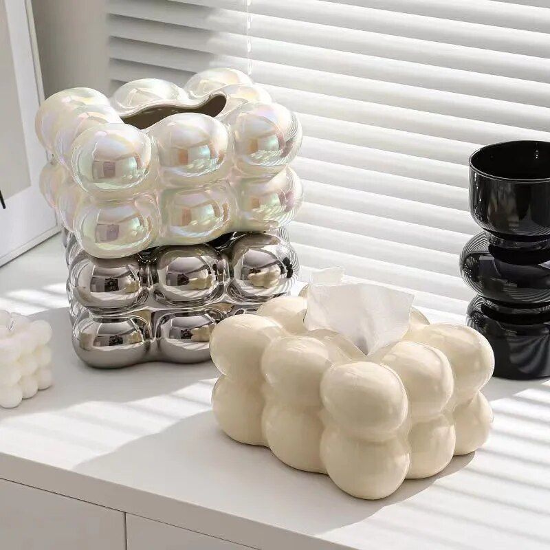 porcelain tissue box, view 7 - MRSLM