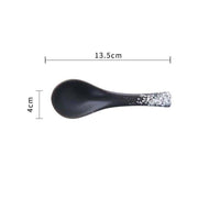 japanese ceramic soup spoon, view 2 - MRSLM