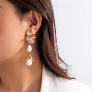 petal flower drop earrings, view 8 - MRSLM