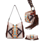 bohemian canvas shoulder bag, view 5 - MRSLM