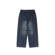 men's loose retro straight jeans, view 8 - MRSLM