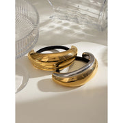 gold plated crescent hair tie, view 7 - MRSLM