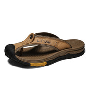 men's casual leather flip flops, view 6 - MRSLM