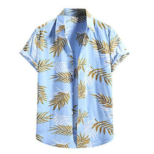 men's short-sleeved floral Hawaiian shirt - MRSLM