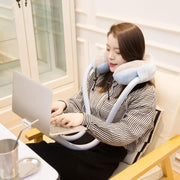 U-shaped neck pillow with phone holder, view 4 - MRSLM