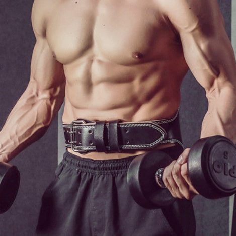 leather weightlifting belt - MRSLM