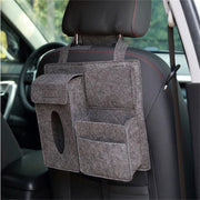multi-function felt car seat back organizer, view 9 - MRSLM