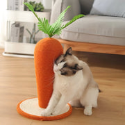 carrot cat scratching post, view 5 - MRSLM