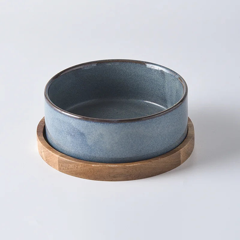 ergonomic ceramic cat and dog bowl, view 3 - MRSLM