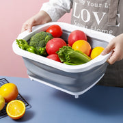 portable foldable cutting board and washing bucket, view 4 - MRSLM