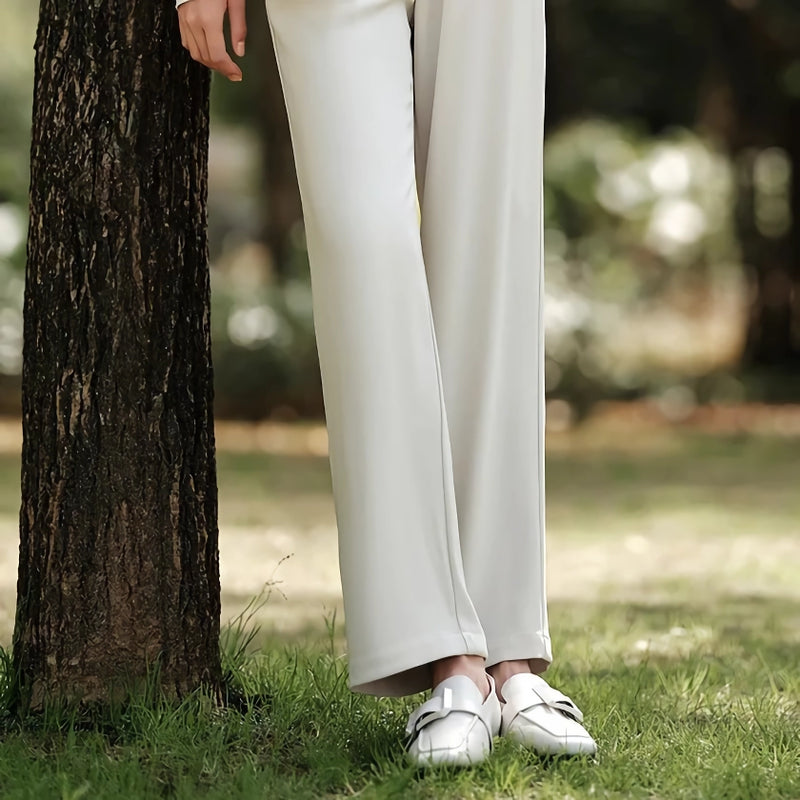 wide-leg cotton trousers, view 6 - MRSLM