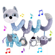 Plush fox spiral activity toy - MRSLM