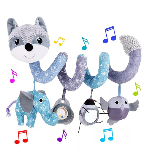 Plush fox spiral activity toy - MRSLM