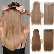 synthetic long straight clip-in hair extensions - MRSLM