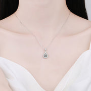 moissanite 925 silver necklace for women - MRSLM