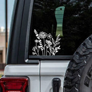 wildflower vinyl car stickers, view 6 - MRSLM