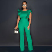 women's street style straight leg jumpsuit, view 7 - MRSLM