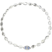 925 silver eye ring couple necklace, view 5 - MRSLM