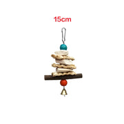 squid bone bird swing toy with bell, view 4 - MRSLM