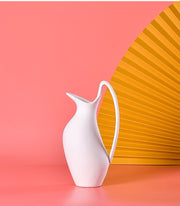 White ceramic countertop vase, view 9 - MRSLM