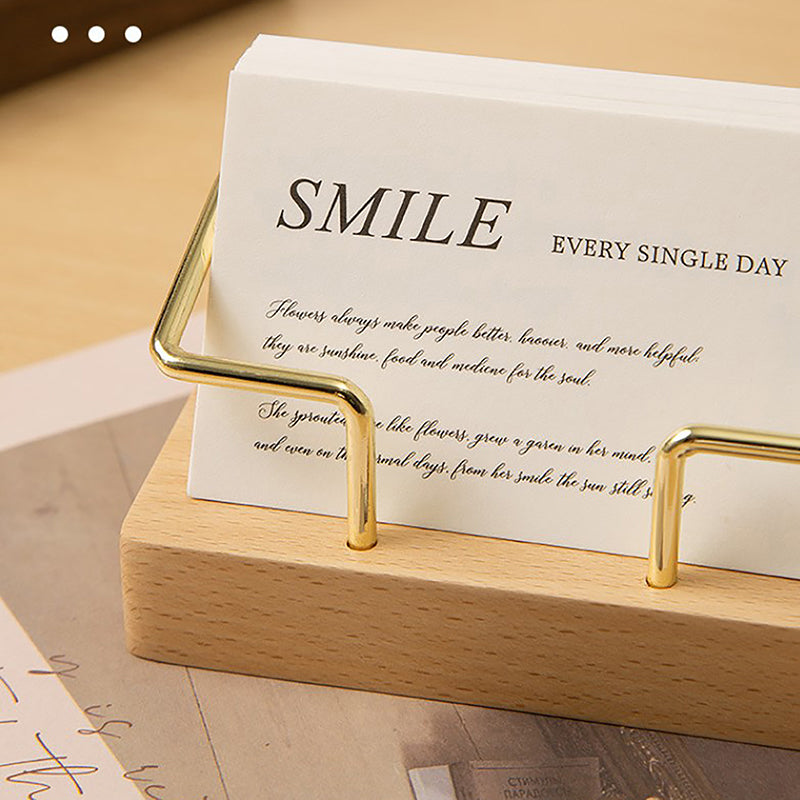 wooden business card holder, view 7 - MRSLM