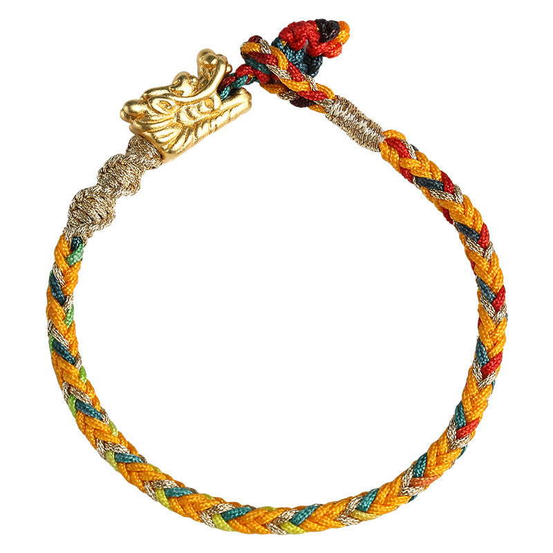auspicious dragon rope bracelet, view 3 - MRSLM