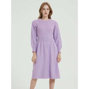 long sleeve knitted sweater dress, view 3 - MRSLM