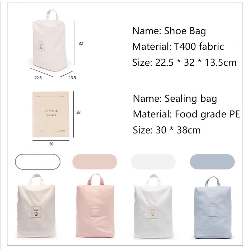 portable waterproof travel shoe bag, view 10 - MRSLM