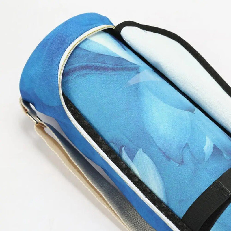 printed yoga mat backpack, view 9 - MRSLM