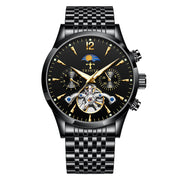 Men's hollow out mechanical watch, view 5 - MRSLM