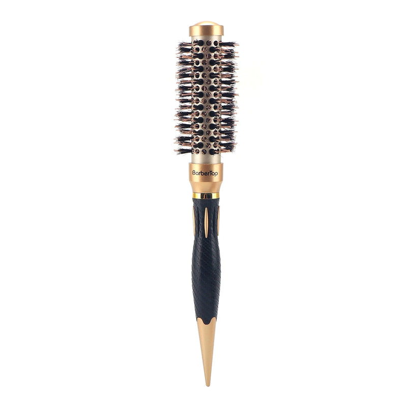boar bristle round barrel hair brush, view 2 - MRSLM