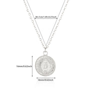 coin pendant necklace, view 3 - MRSLM