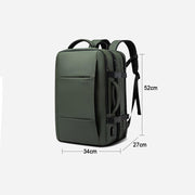 expandable USB travel backpack, view 10 - MRSLM