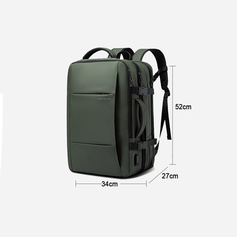 expandable USB travel backpack, view 10 - MRSLM