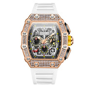 men's full diamond mechanical watch, view 5 - MRSLM